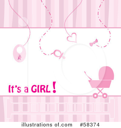 Royalty-Free (RF) Baby Girl Clipart Illustration by MilsiArt - Stock Sample #58374