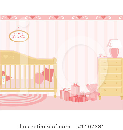 Royalty-Free (RF) Baby Nursery Clipart Illustration by Amanda Kate - Stock Sample #1107331