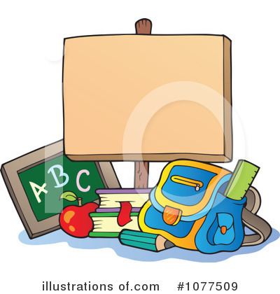 School Items Clipart #1077509 by visekart