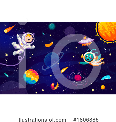 Outer Space Clipart #1806886 by Vector Tradition SM