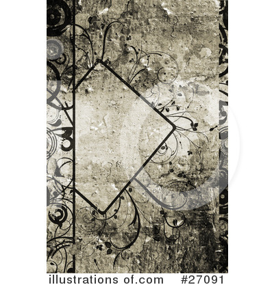 Floral Grunge Clipart #27091 by KJ Pargeter