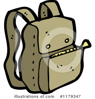 Royalty-Free (RF) Backpack Clipart Illustration by lineartestpilot - Stock Sample #1179347
