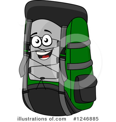 Backpack Clipart #1246885 by Vector Tradition SM