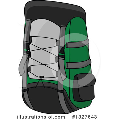 Royalty-Free (RF) Backpack Clipart Illustration by Vector Tradition SM - Stock Sample #1327643