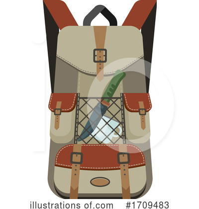 Royalty-Free (RF) Backpack Clipart Illustration by Vector Tradition SM - Stock Sample #1709483