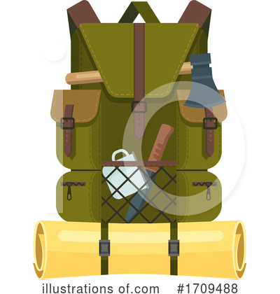 Royalty-Free (RF) Backpack Clipart Illustration by Vector Tradition SM - Stock Sample #1709488