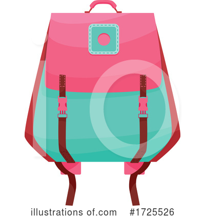 Backpack Clipart #1725526 by Vector Tradition SM