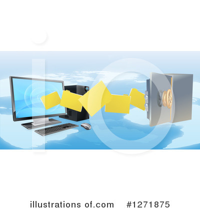 Desktop Computer Clipart #1271875 by AtStockIllustration