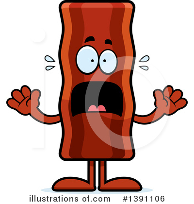 Bacon Mascot Clipart #1391106 by Cory Thoman
