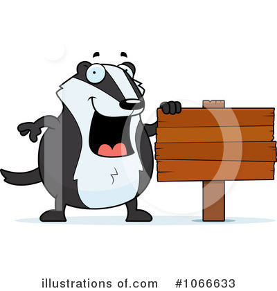 Royalty-Free (RF) Badger Clipart Illustration by Cory Thoman - Stock Sample #1066633