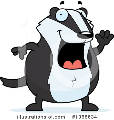 Royalty-Free (RF) Badger Clipart Illustration by Cory Thoman - Stock Sample #1066634