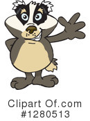 Badger Clipart #1280513 by Dennis Holmes Designs