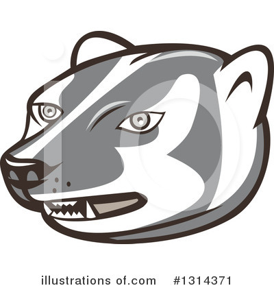 Royalty-Free (RF) Badger Clipart Illustration by patrimonio - Stock Sample #1314371