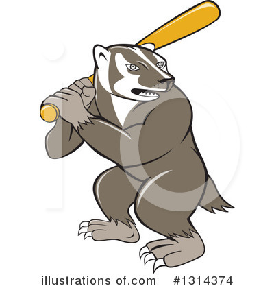 Royalty-Free (RF) Badger Clipart Illustration by patrimonio - Stock Sample #1314374