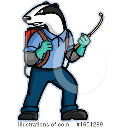 Royalty-Free (RF) Badger Clipart Illustration by patrimonio - Stock Sample #1651269