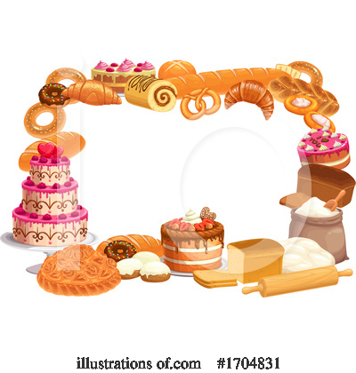 Croissant Clipart #1704831 by Vector Tradition SM