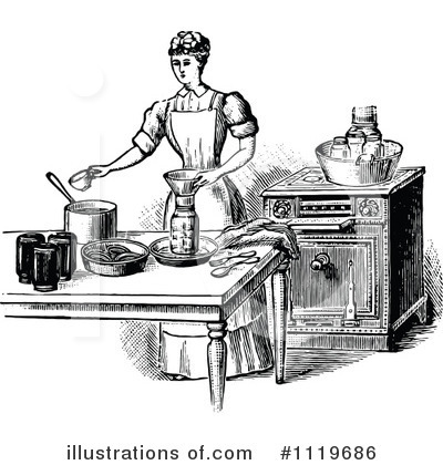 Royalty-Free (RF) Baking Clipart Illustration by Prawny Vintage - Stock Sample #1119686