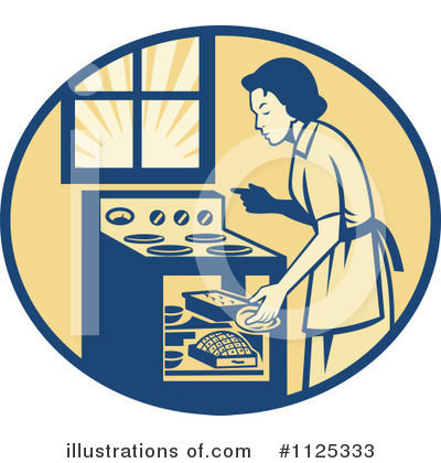 Royalty-Free (RF) Baking Clipart Illustration by patrimonio - Stock Sample #1125333