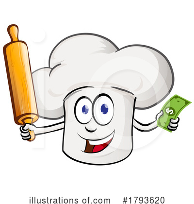 Chef Hat Mascot Clipart #1793620 by Domenico Condello