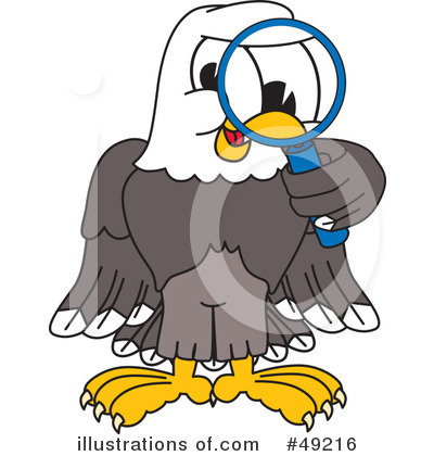 Royalty-Free (RF) Bald Eagle Character Clipart Illustration by Mascot Junction - Stock Sample #49216