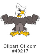 Bald Eagle Character Clipart #49217 by Mascot Junction