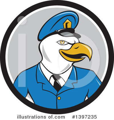 Royalty-Free (RF) Bald Eagle Clipart Illustration by patrimonio - Stock Sample #1397235