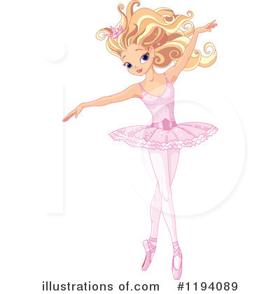 Royalty-Free (RF) Ballerina Clipart Illustration by Pushkin - Stock Sample #1194089