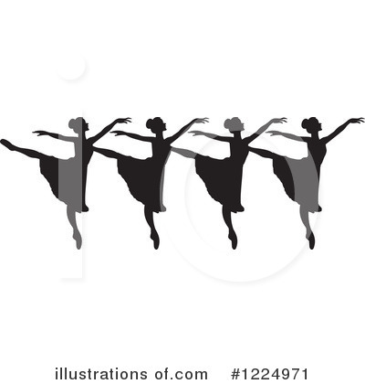 Royalty-Free (RF) Ballerina Clipart Illustration by Johnny Sajem - Stock Sample #1224971