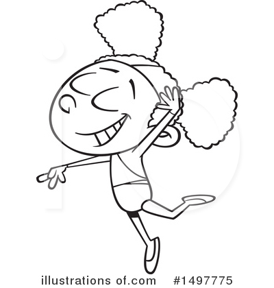 Royalty-Free (RF) Ballerina Clipart Illustration by toonaday - Stock Sample #1497775