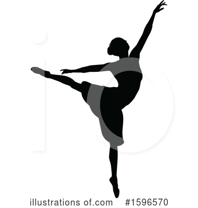 Ballerina Clipart #1596570 by AtStockIllustration