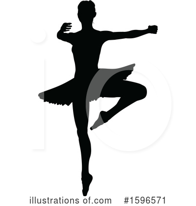 Ballerina Clipart #1596571 by AtStockIllustration