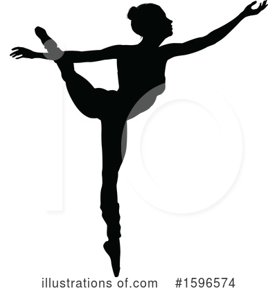 Ballerina Clipart #1596574 by AtStockIllustration