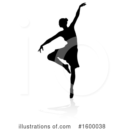 Royalty-Free (RF) Ballerina Clipart Illustration by AtStockIllustration - Stock Sample #1600038