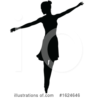 Royalty-Free (RF) Ballerina Clipart Illustration by AtStockIllustration - Stock Sample #1624646