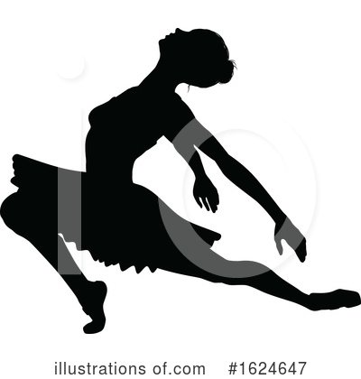 Ballerina Clipart #1624647 by AtStockIllustration