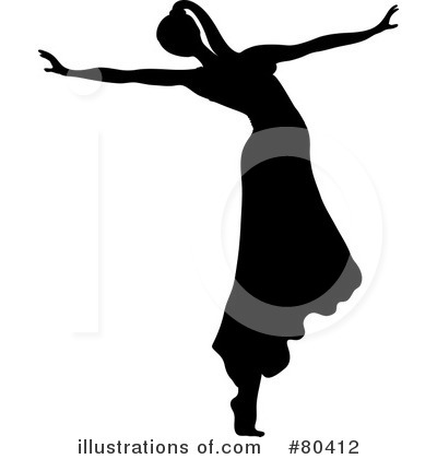 Royalty-Free (RF) Ballerina Clipart Illustration by Pams Clipart - Stock Sample #80412