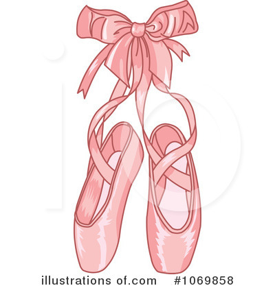 Royalty-Free (RF) Ballet Slippers Clipart Illustration by Pushkin - Stock Sample #1069858