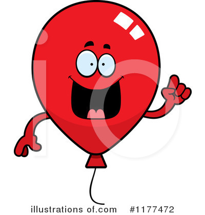 Party Balloon Character Clipart #1177472 by Cory Thoman