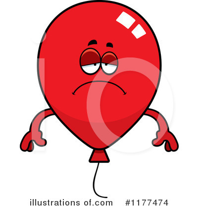Party Balloon Character Clipart #1177474 by Cory Thoman
