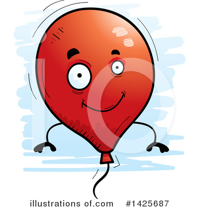Party Balloon Clipart #1425687 by Cory Thoman