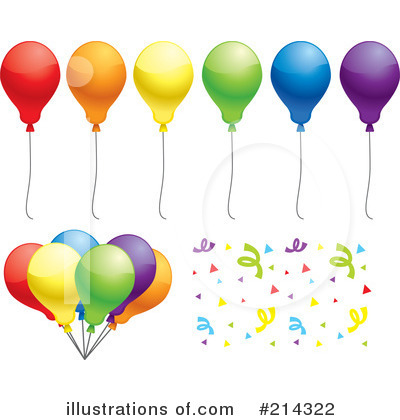 Party Balloon Clipart #214322 by Cory Thoman
