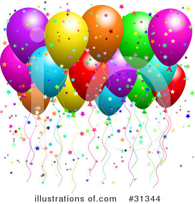 Royalty-Free (RF) Balloon Clipart Illustration by KJ Pargeter - Stock Sample #31344