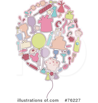 Royalty-Free (RF) Balloon Clipart Illustration by BNP Design Studio - Stock Sample #76227