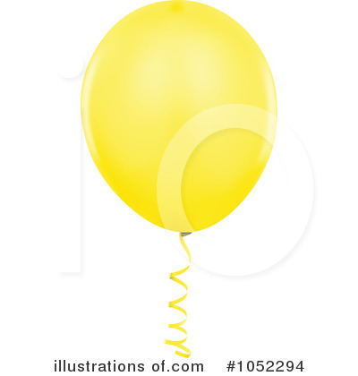 Yellow Party Balloon Clipart #1052294 by dero