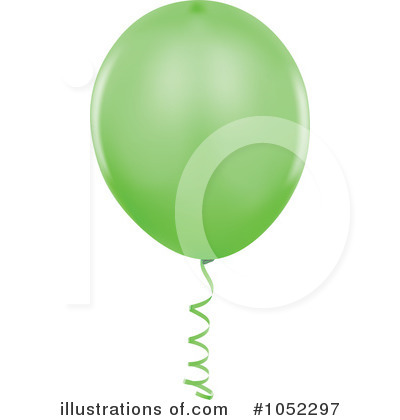 Green Party Balloon Clipart #1052297 by dero