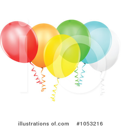 Party Balloons Clipart #1053216 by dero