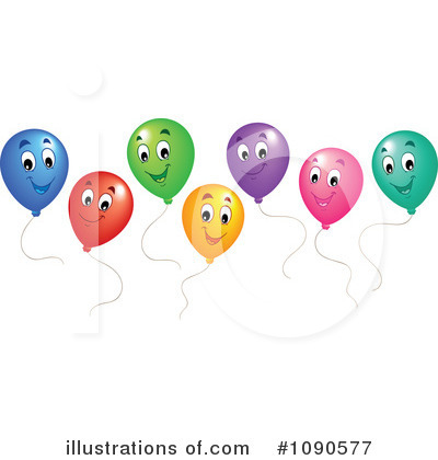 Royalty-Free (RF) Balloons Clipart Illustration by visekart - Stock Sample #1090577