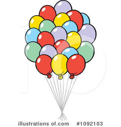 Balloons Clipart #1092103 by Johnny Sajem