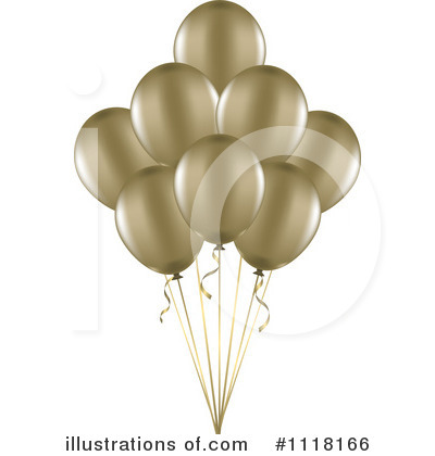 Party Balloons Clipart #1118166 by KJ Pargeter