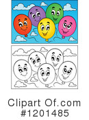 Balloons Clipart #1201485 by visekart